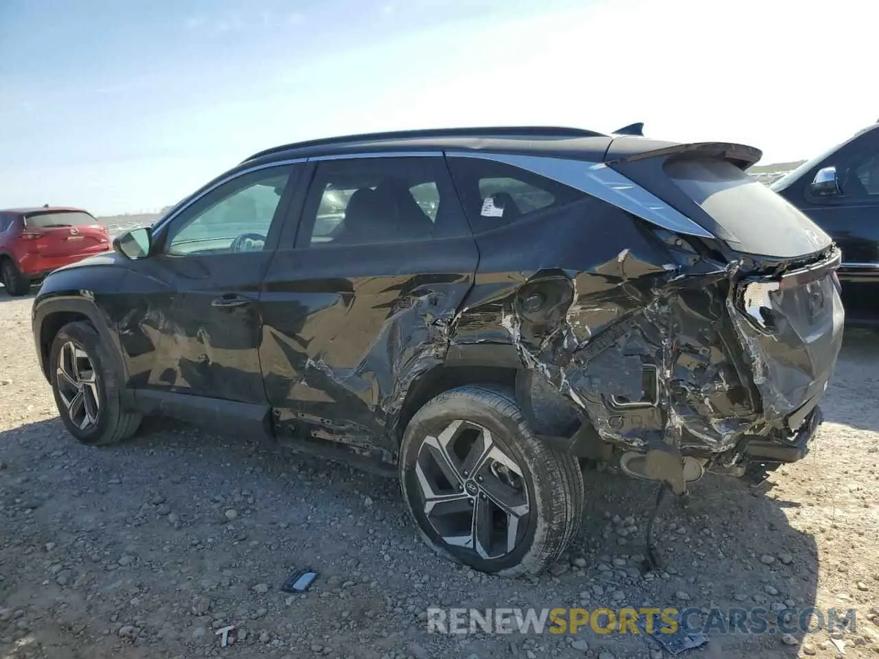 2 fotografías del automóvil dañado 5NMJB3DE2RH424217 HYUNDAI TUCSON 2024