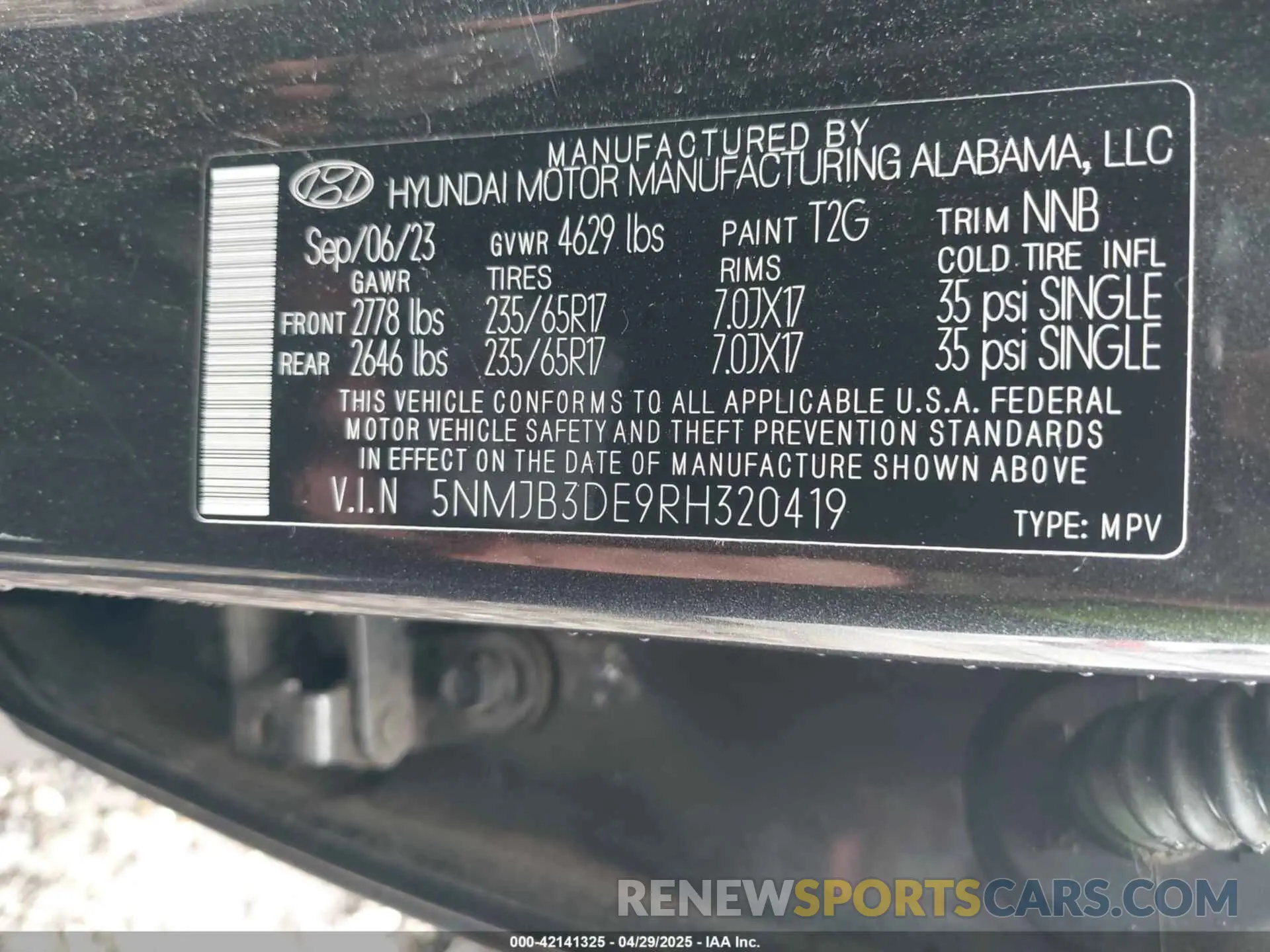 9 fotografías del automóvil dañado 5NMJB3DE9RH320419 HYUNDAI TUCSON 2024