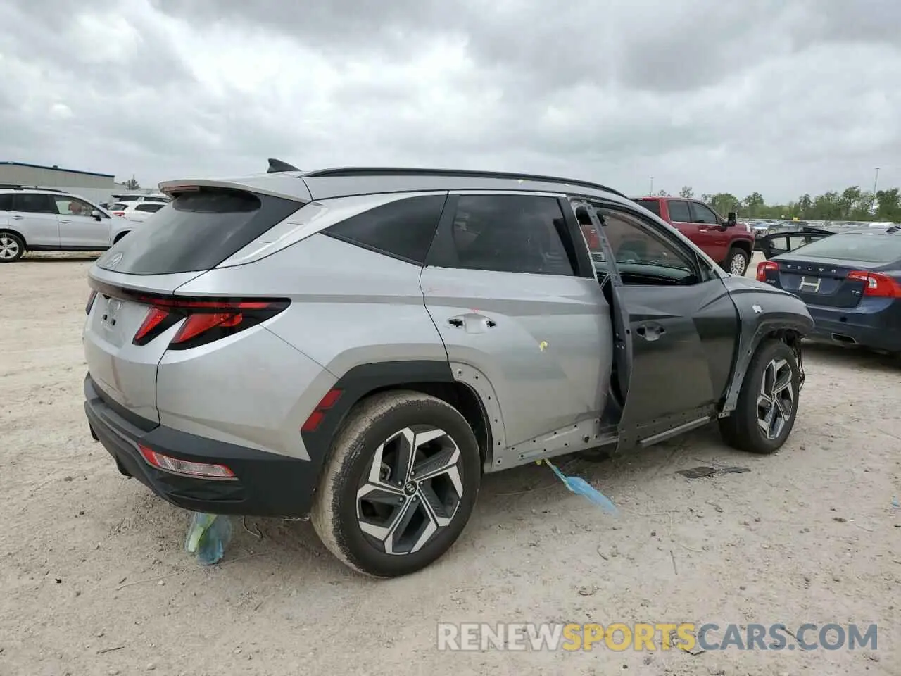 3 fotografías del automóvil dañado 5NMJB3DEXRH426250 HYUNDAI TUCSON 2024