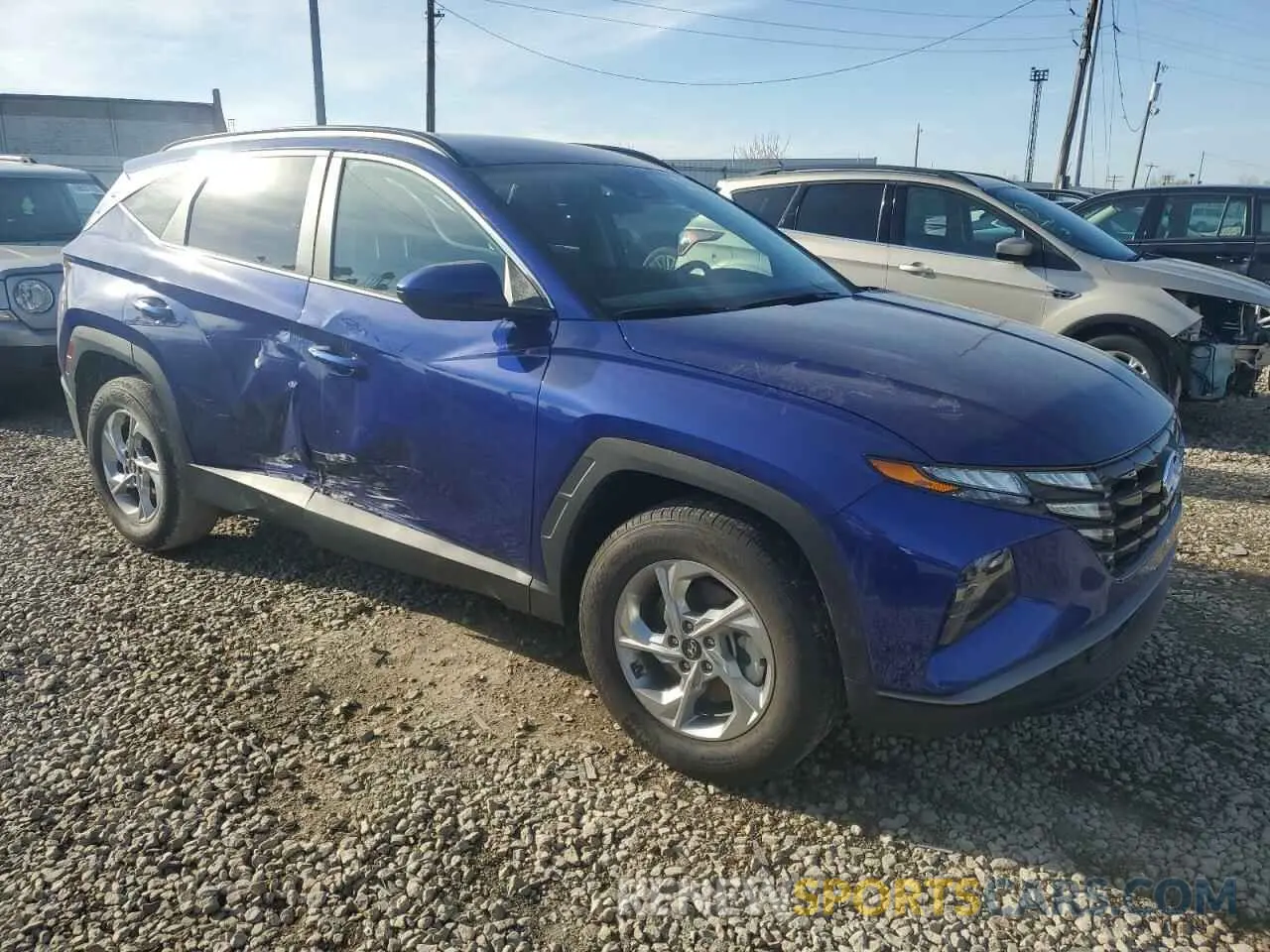 4 fotografías del automóvil dañado 5NMJBCDE0RH314587 HYUNDAI TUCSON 2024