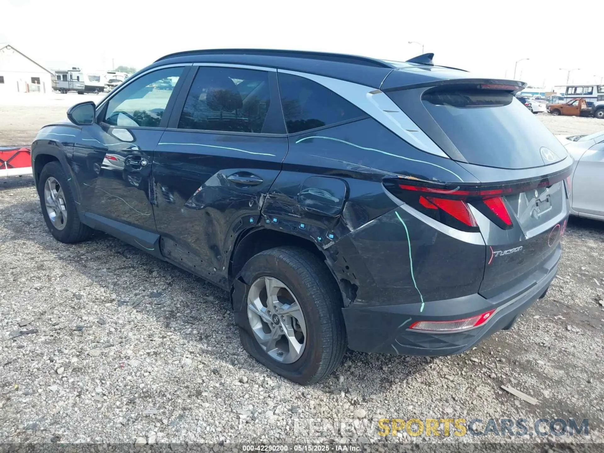 3 fotografías del automóvil dañado 5NMJBCDE0RH352997 HYUNDAI TUCSON 2024