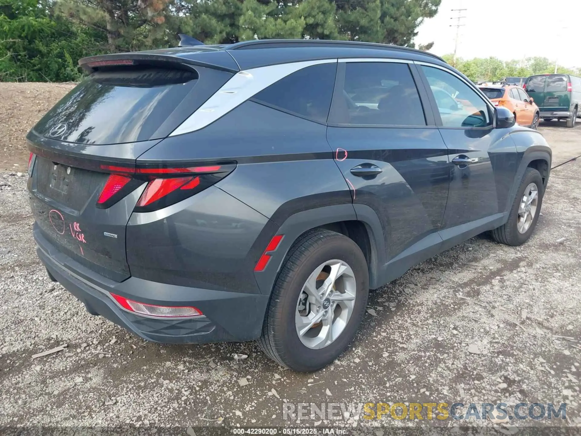 4 fotografías del automóvil dañado 5NMJBCDE0RH352997 HYUNDAI TUCSON 2024