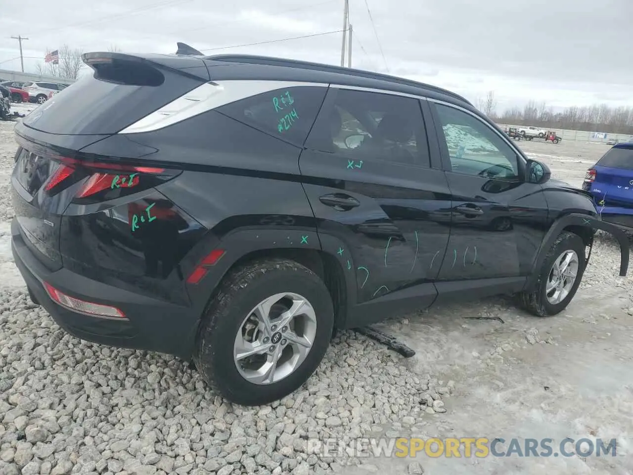 3 fotografías del automóvil dañado 5NMJBCDE1RH312637 HYUNDAI TUCSON 2024