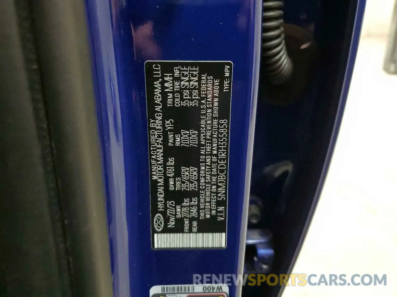 13 fotografías del automóvil dañado 5NMJBCDE1RH355858 HYUNDAI TUCSON 2024