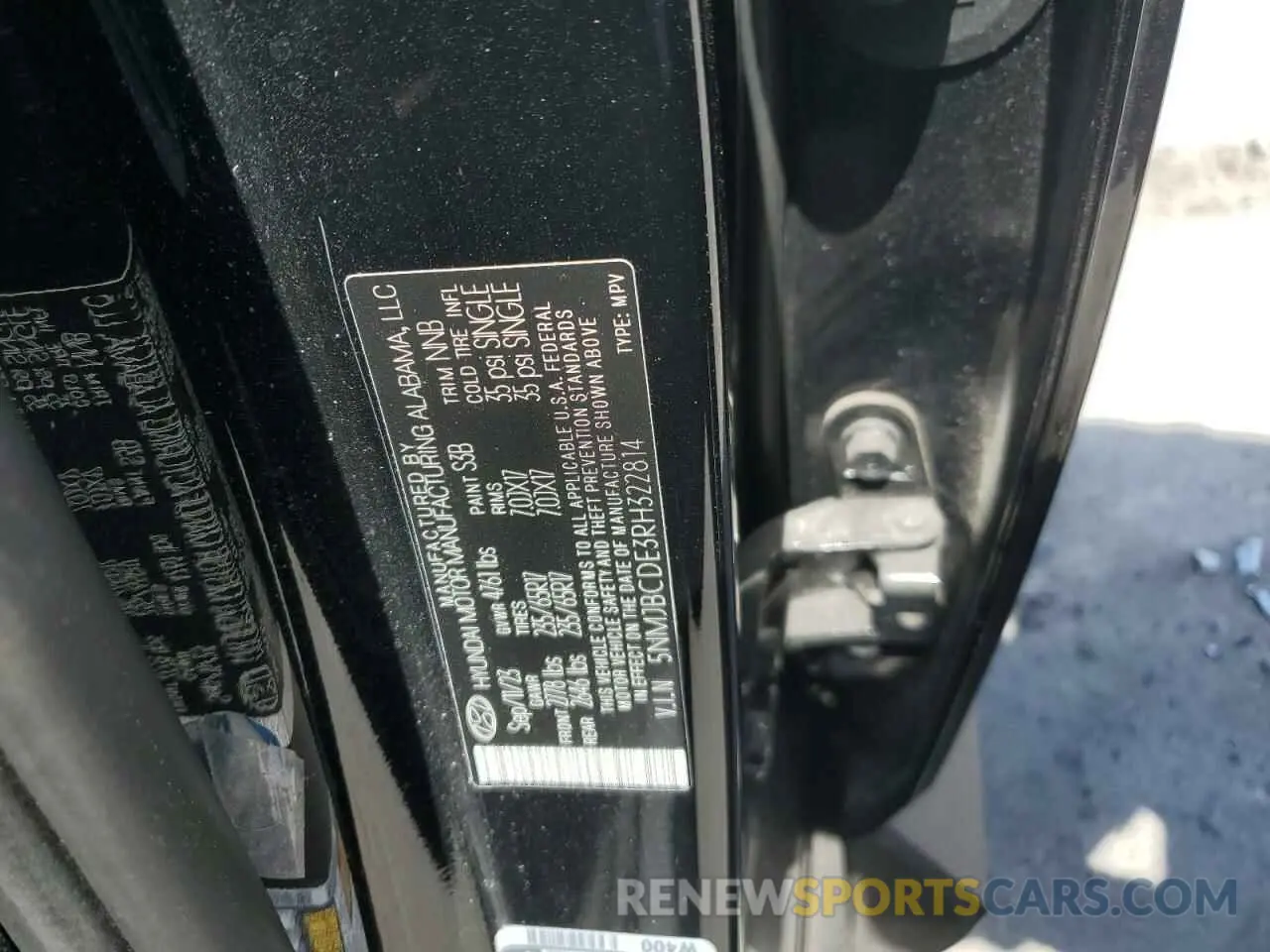 15 fotografías del automóvil dañado 5NMJBCDE3RH322814 HYUNDAI TUCSON 2024