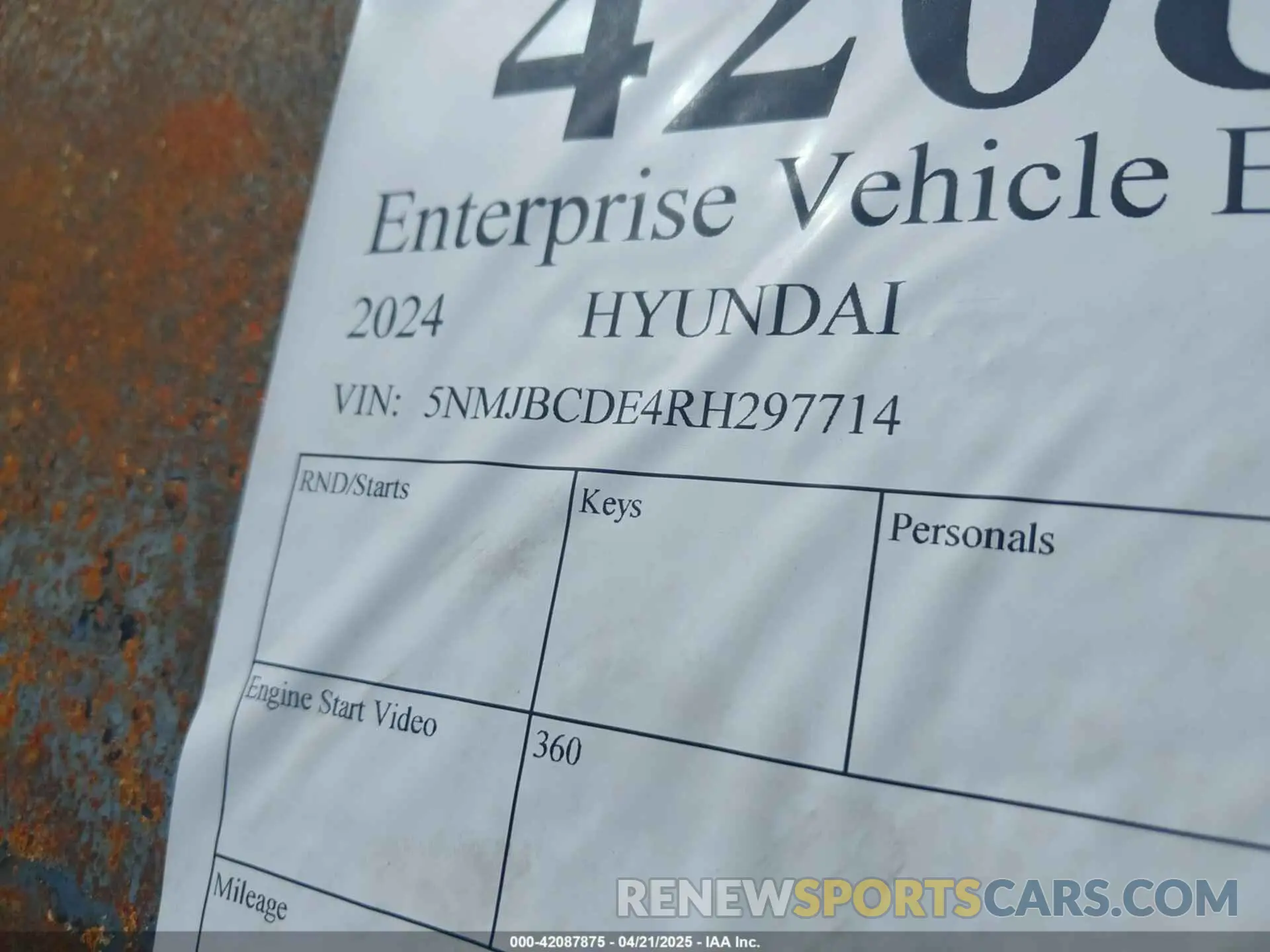 9 fotografías del automóvil dañado 5NMJBCDE4RH297714 HYUNDAI TUCSON 2024