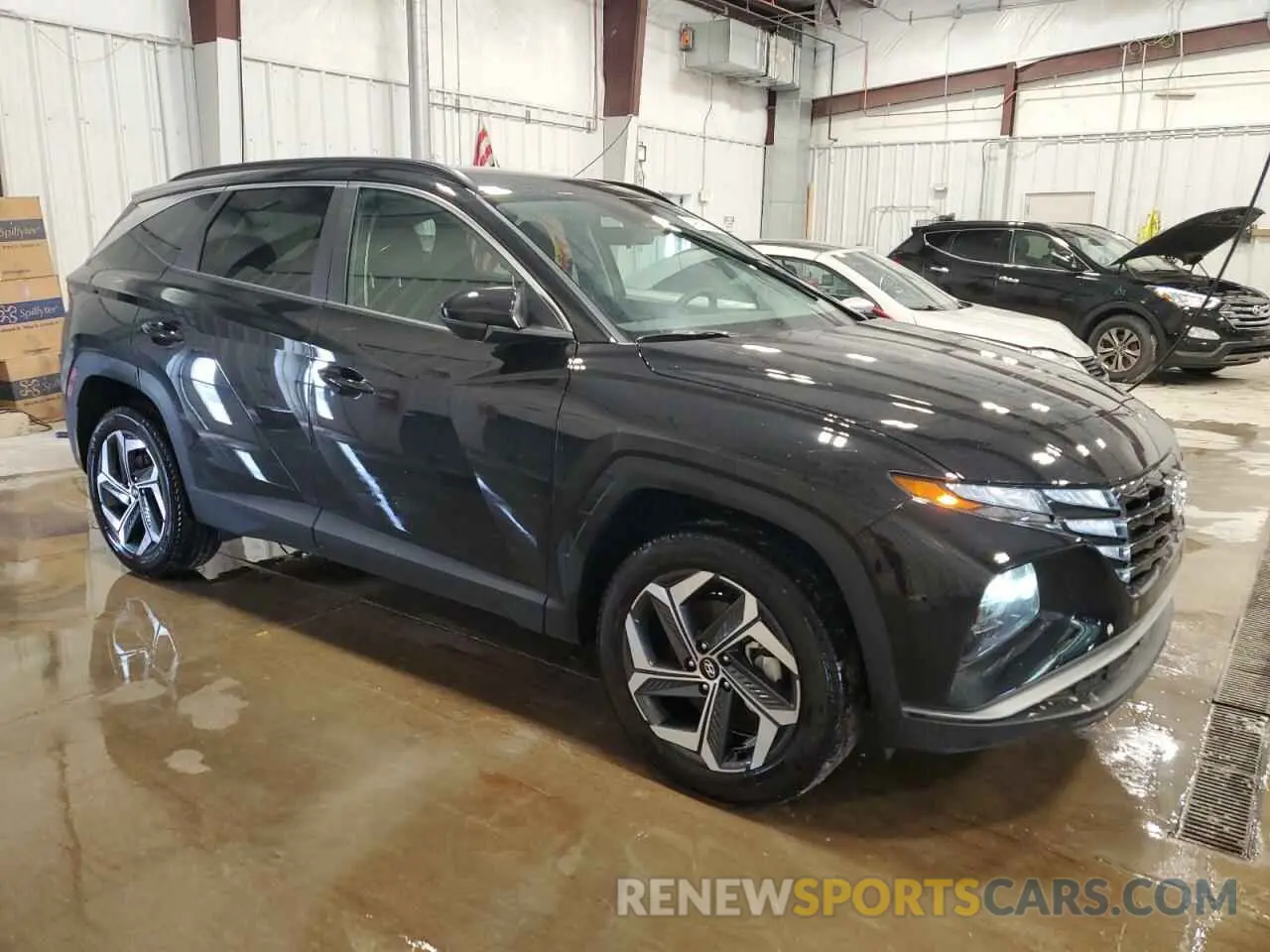 4 fotografías del automóvil dañado 5NMJBCDE4RH424204 HYUNDAI TUCSON 2024