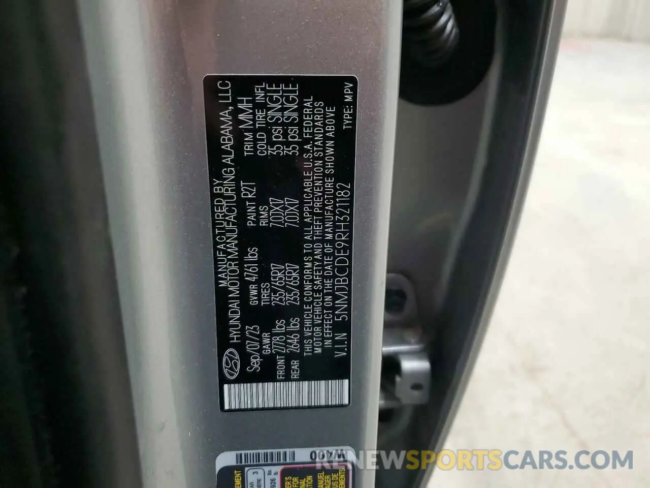 13 fotografías del automóvil dañado 5NMJBCDE9RH321182 HYUNDAI TUCSON 2024