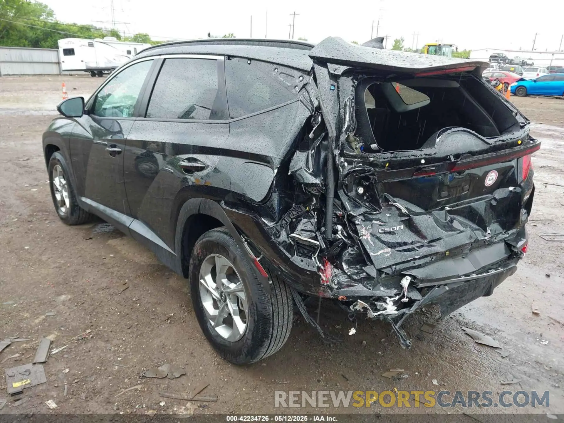 3 fotografías del automóvil dañado 5NMJBCDE9RH386338 HYUNDAI TUCSON 2024