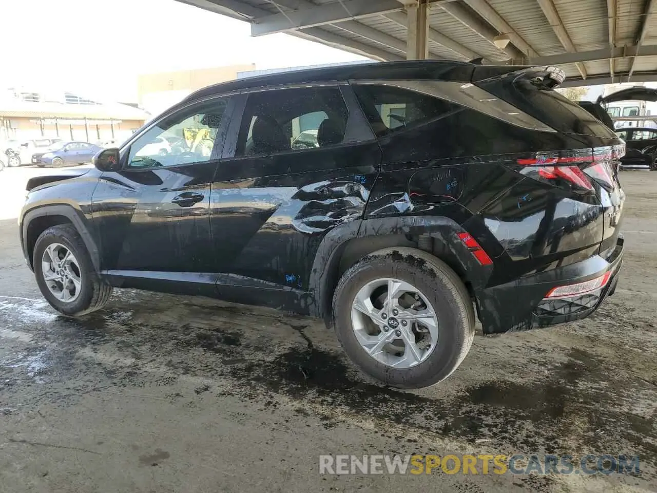 2 fotografías del automóvil dañado 5NMJBCDE9RH389269 HYUNDAI TUCSON 2024