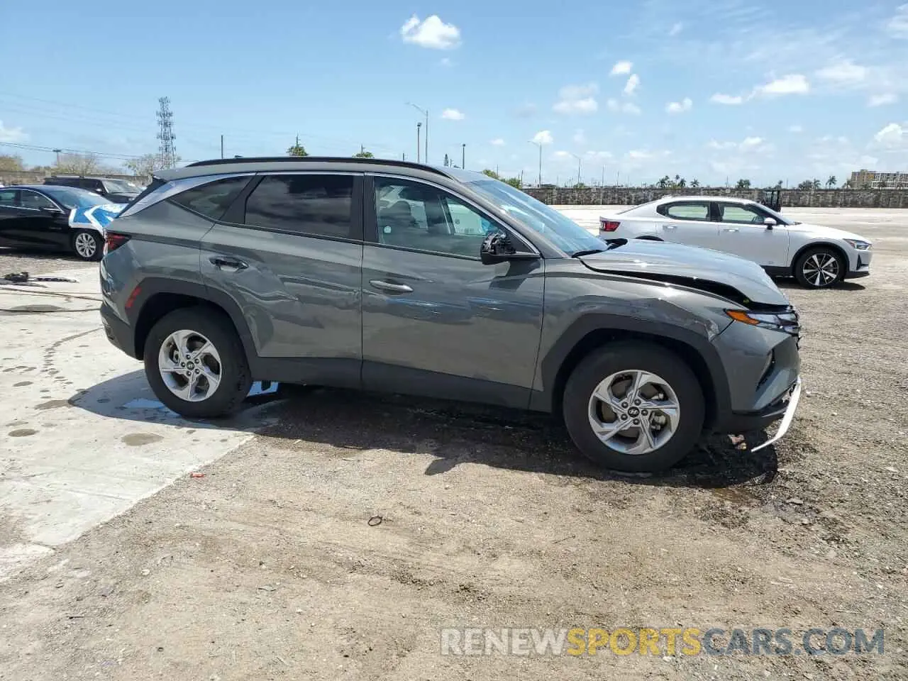 4 fotografías del automóvil dañado 5NMJBCDEXRH350111 HYUNDAI TUCSON 2024