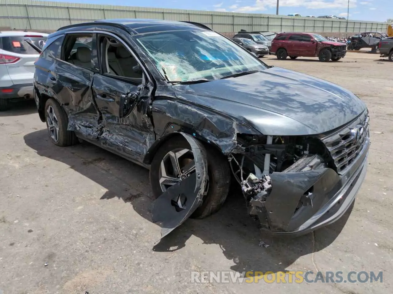 4 fotografías del automóvil dañado 5NMJE3DE7RH363289 HYUNDAI TUCSON 2024