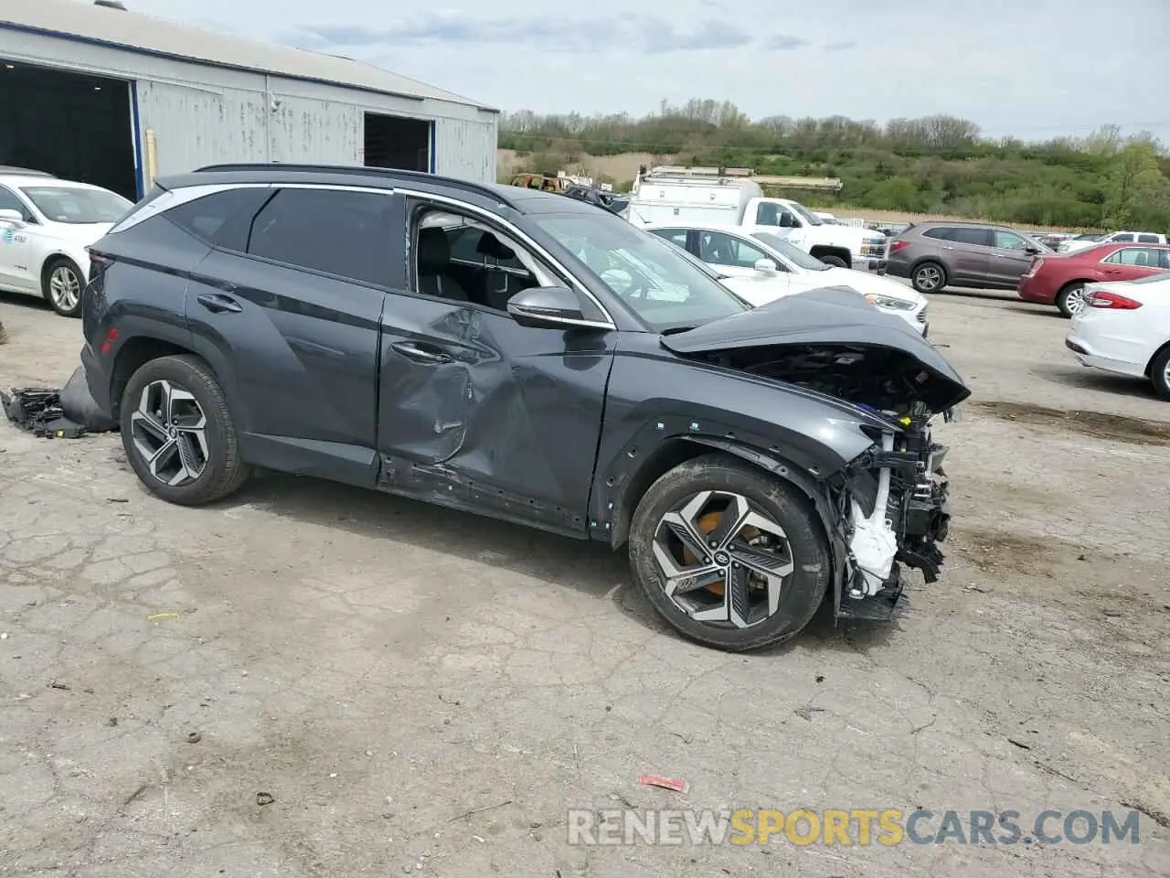 4 fotografías del automóvil dañado 5NMJE3DE8RH348218 HYUNDAI TUCSON 2024