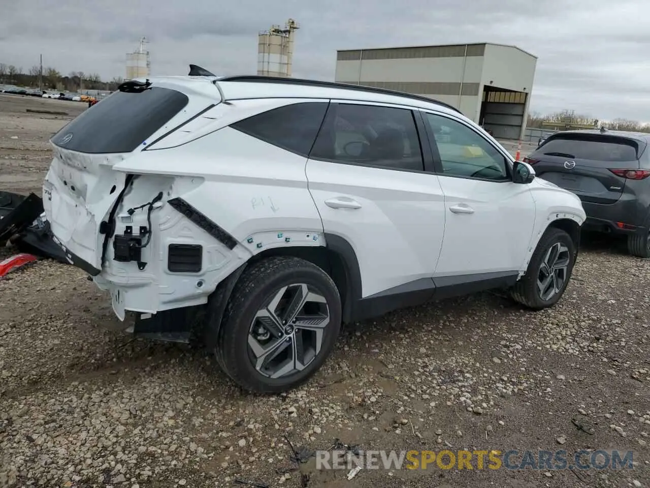 3 fotografías del automóvil dañado 5NMJECDE0RH385506 HYUNDAI TUCSON 2024
