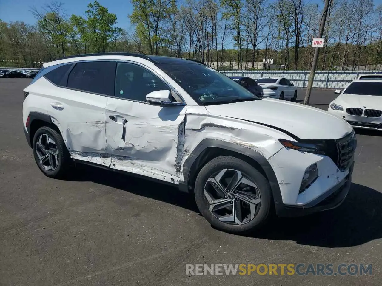 4 fotografías del automóvil dañado 5NMJECDE2RH298447 HYUNDAI TUCSON 2024