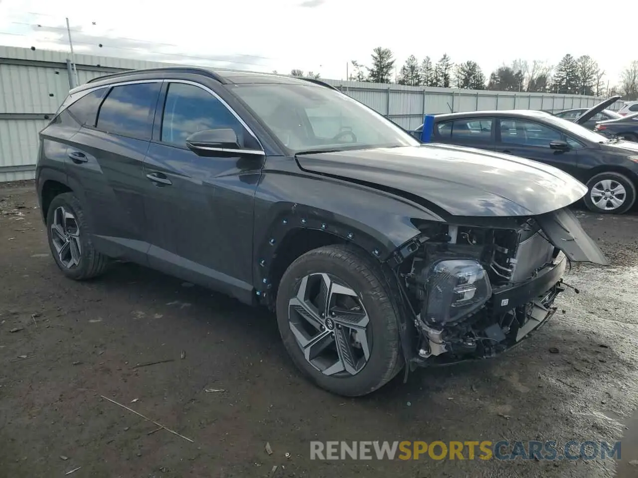 4 fotografías del automóvil dañado 5NMJECDE4RH316916 HYUNDAI TUCSON 2024