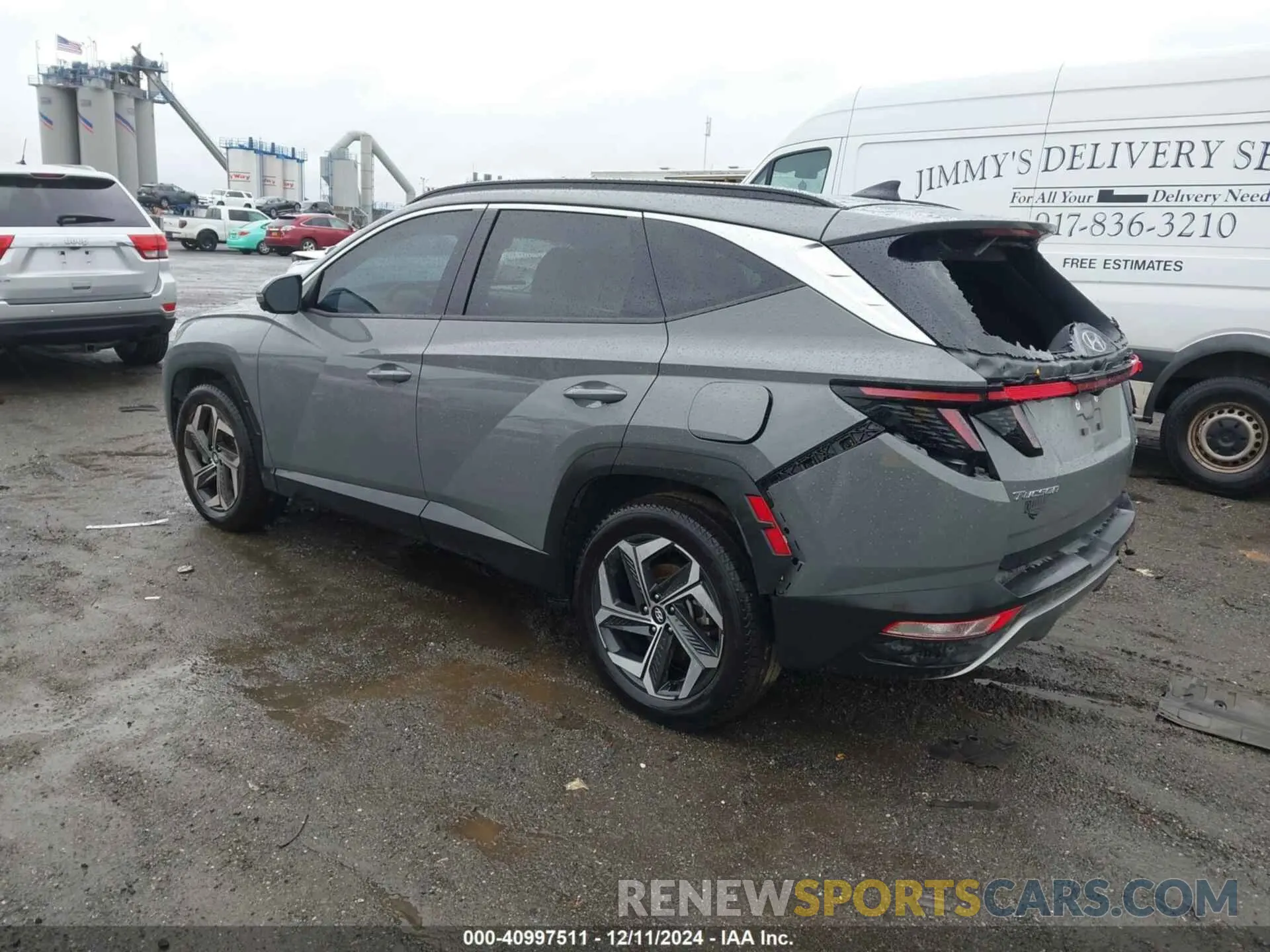 3 fotografías del automóvil dañado 5NMJECDE4RH377859 HYUNDAI TUCSON 2024