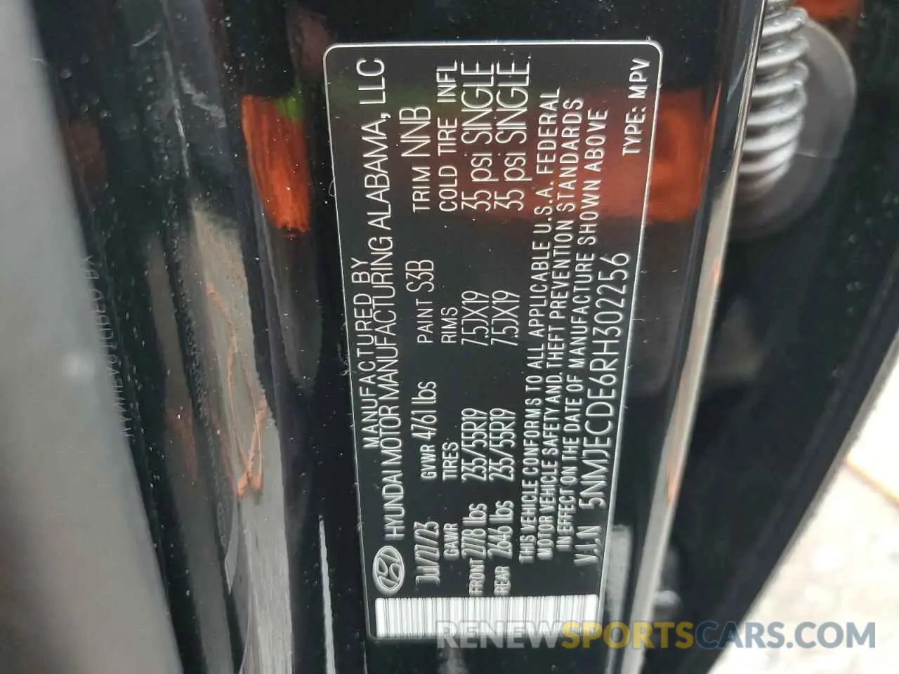 13 fotografías del automóvil dañado 5NMJECDE6RH302256 HYUNDAI TUCSON 2024
