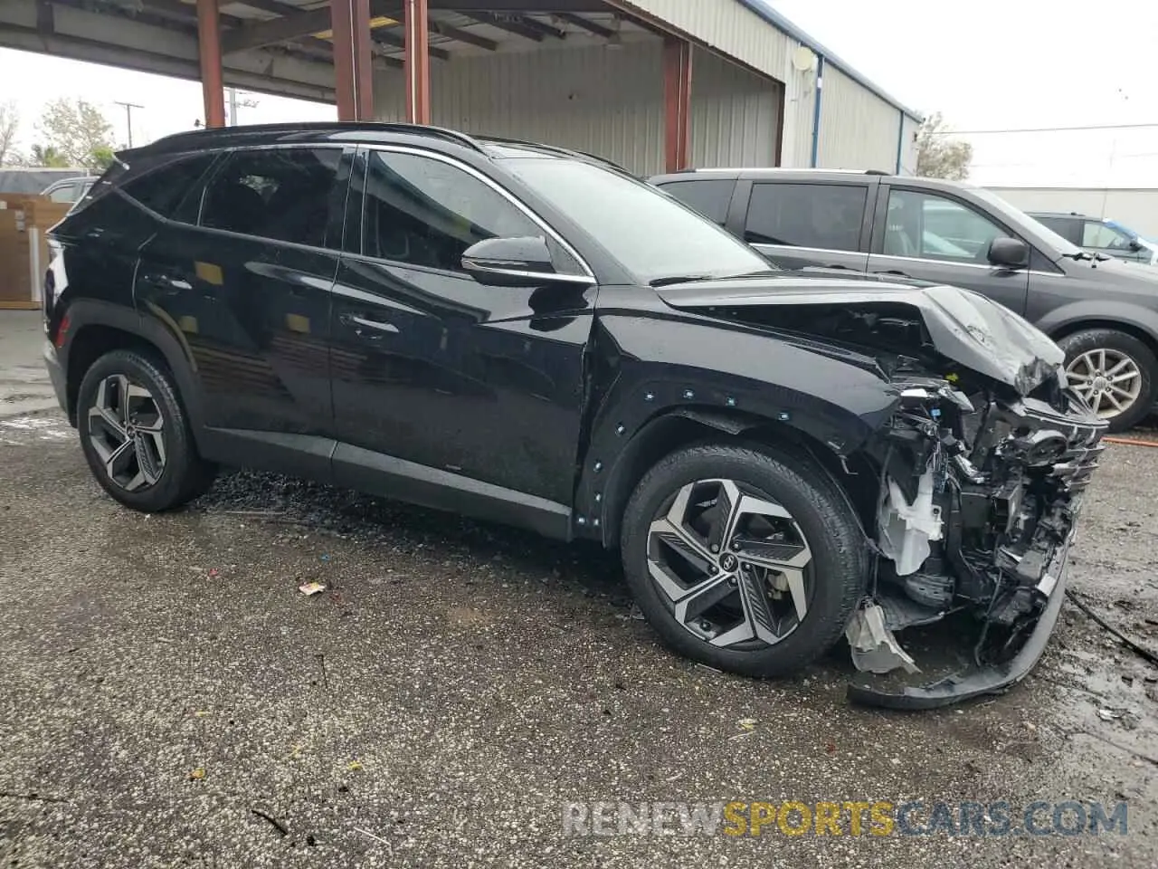 4 fotografías del automóvil dañado 5NMJECDE6RH302256 HYUNDAI TUCSON 2024