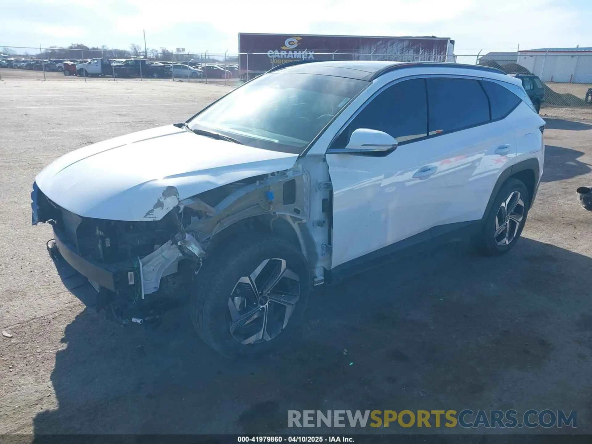 2 fotografías del automóvil dañado 5NMJECDE7RH372851 HYUNDAI TUCSON 2024