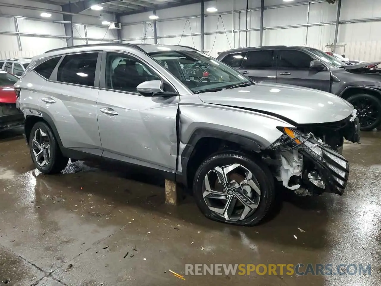 4 fotografías del automóvil dañado 5NMJFCDE1RH375659 HYUNDAI TUCSON 2024