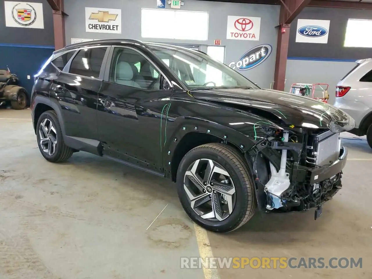4 fotografías del automóvil dañado 5NMJFCDE3RH378899 HYUNDAI TUCSON 2024