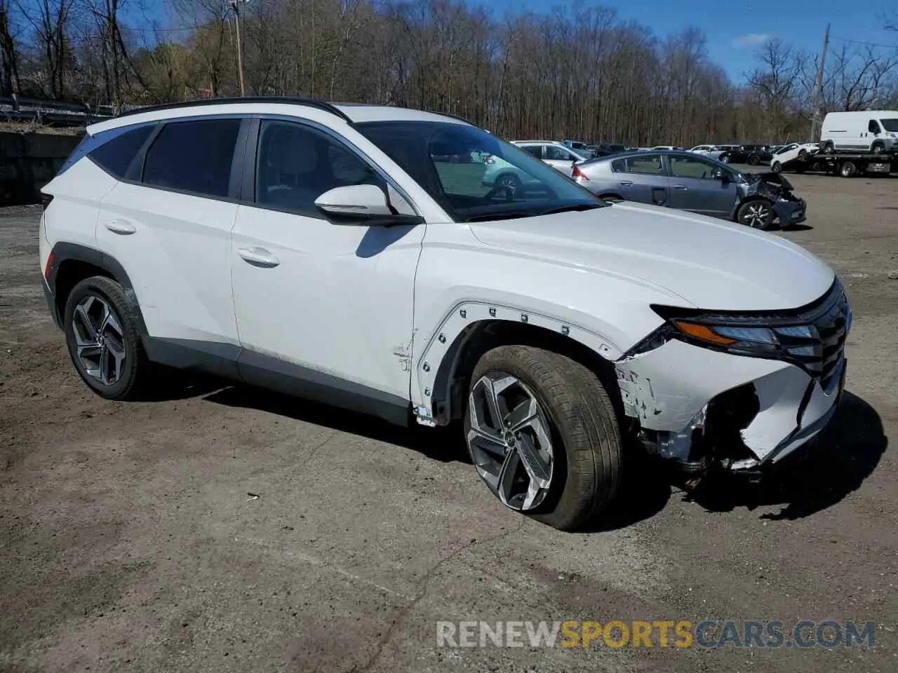 4 fotografías del automóvil dañado 5NMJFCDE5RH322026 HYUNDAI TUCSON 2024