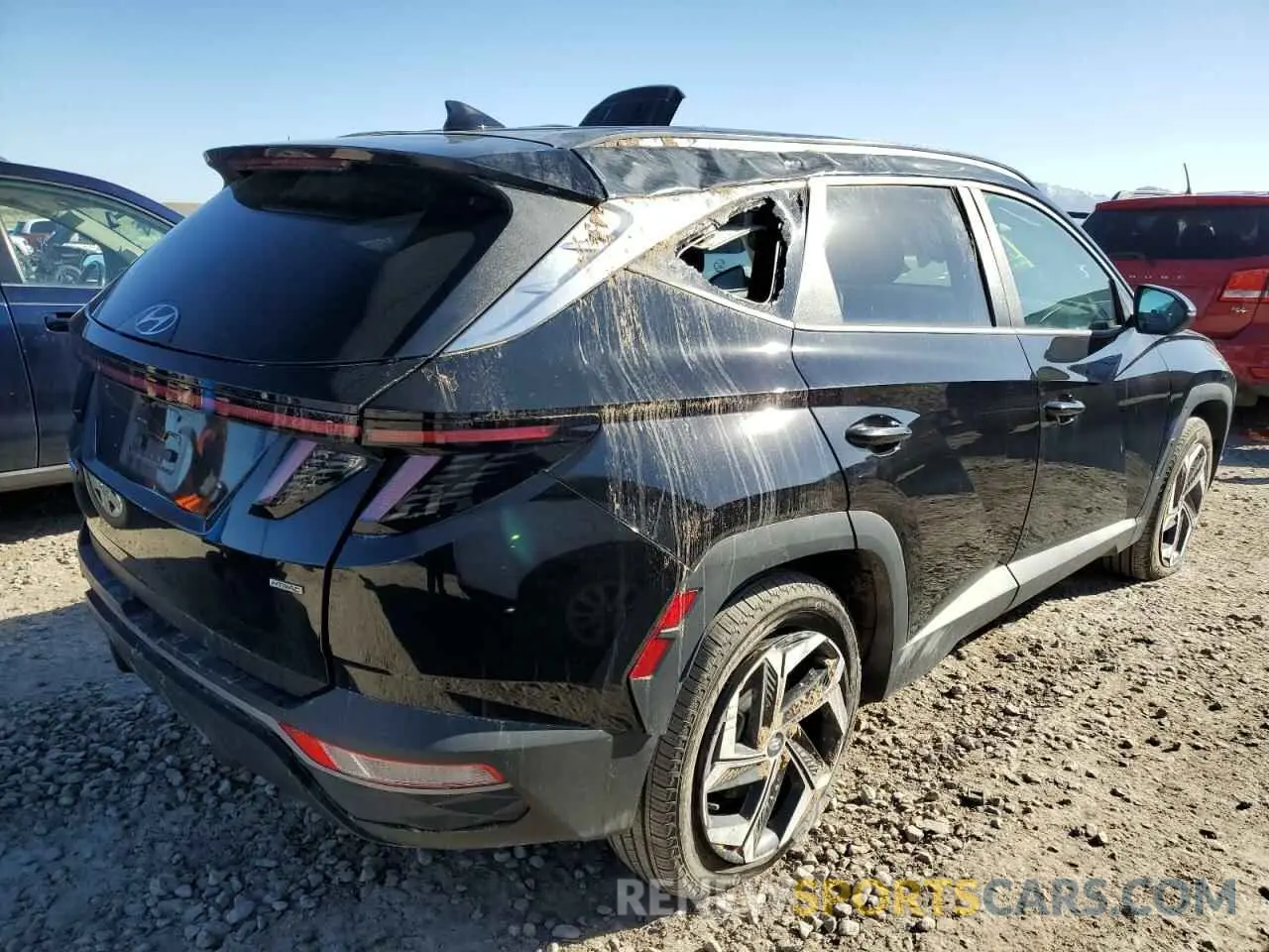 3 fotografías del automóvil dañado 5NMJFCDE7RH431071 HYUNDAI TUCSON 2024