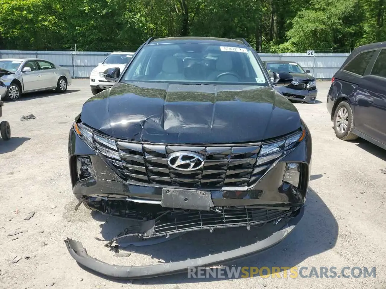 5 fotografías del automóvil dañado 5NMJFCDEXRH339520 HYUNDAI TUCSON 2024