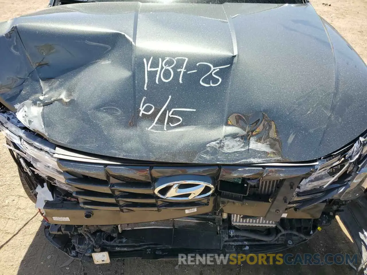 12 fotografías del automóvil dañado KM8JBCD11RU178469 HYUNDAI TUCSON 2024