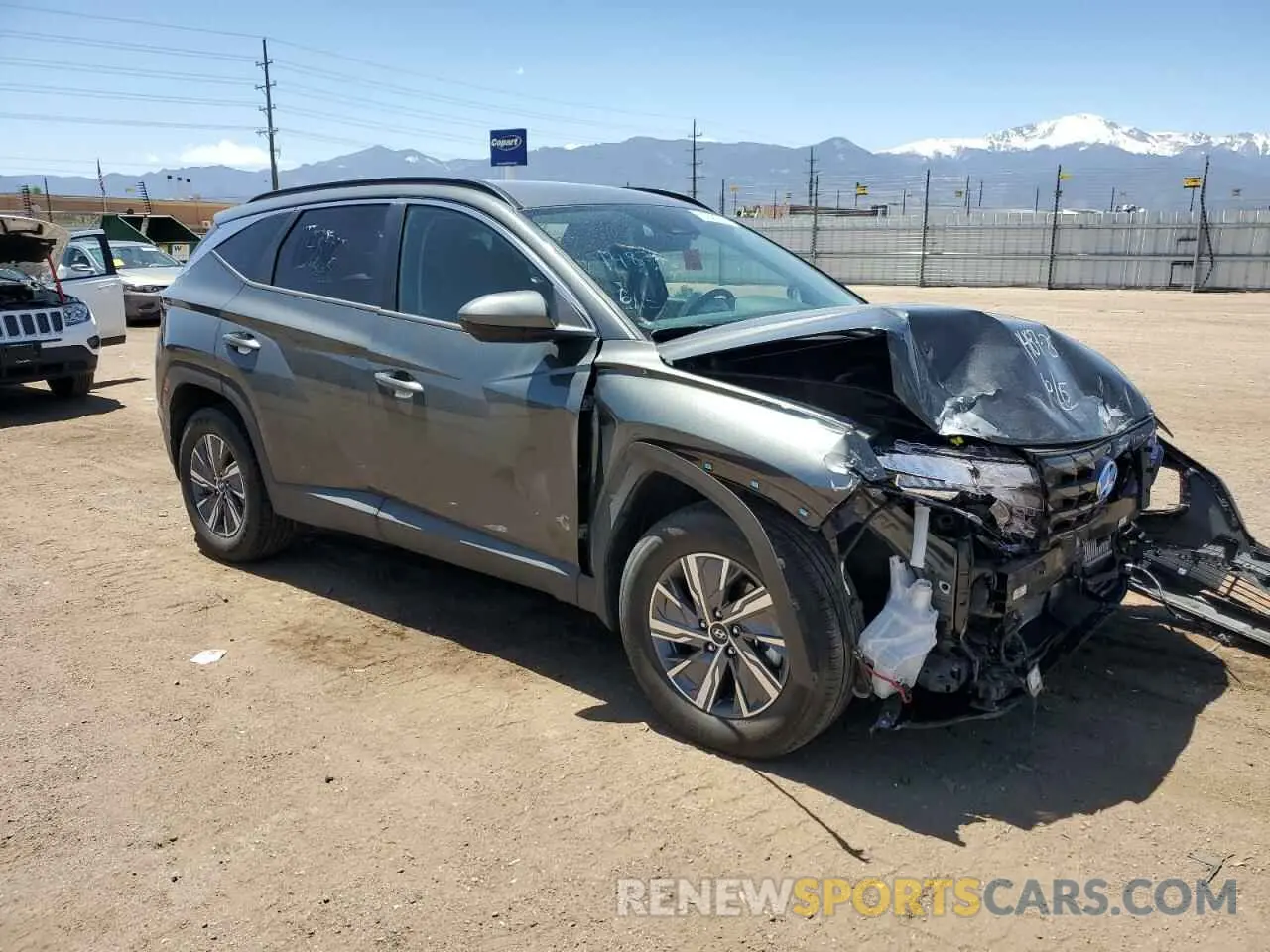 4 fotografías del automóvil dañado KM8JBCD11RU178469 HYUNDAI TUCSON 2024
