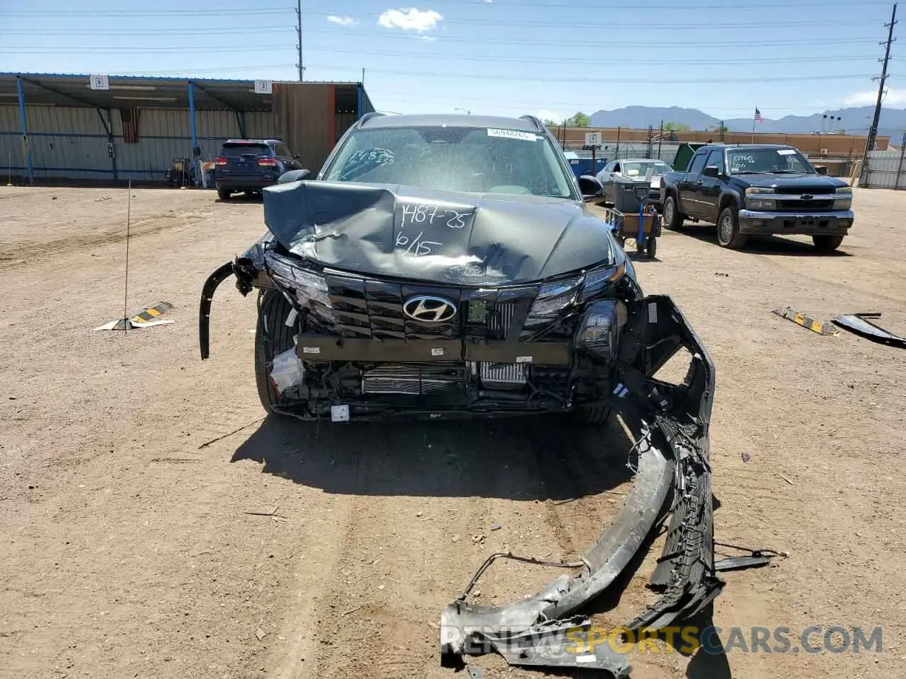 5 fotografías del automóvil dañado KM8JBCD11RU178469 HYUNDAI TUCSON 2024
