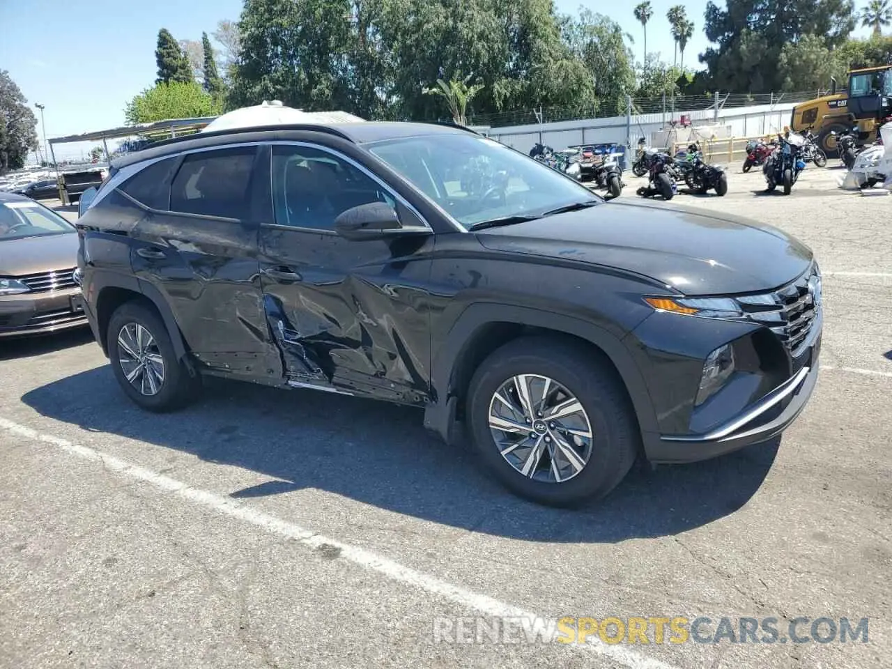 4 fotografías del automóvil dañado KM8JBCD14RU220536 HYUNDAI TUCSON 2024