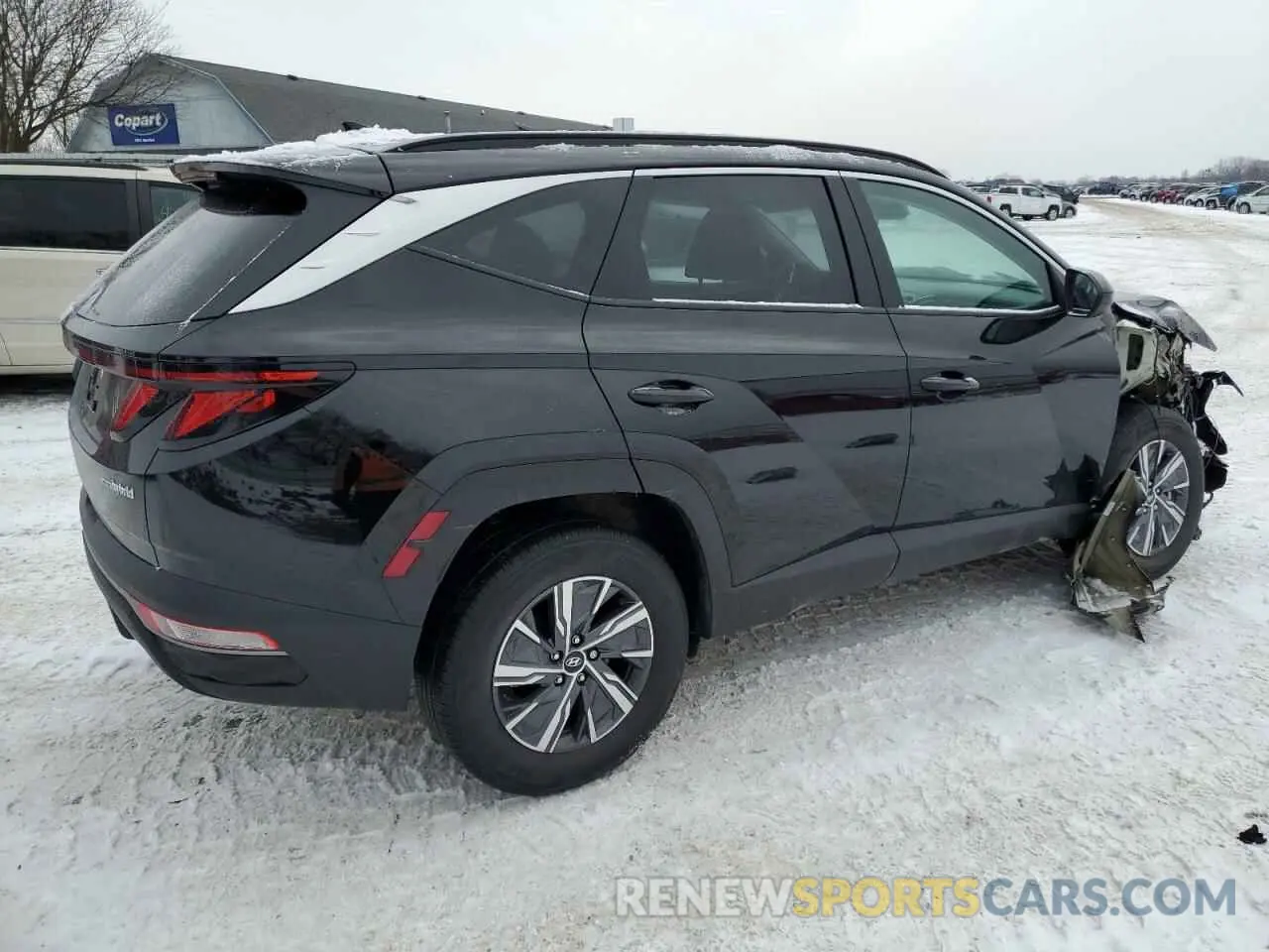 3 fotografías del automóvil dañado KM8JBCD17RU231000 HYUNDAI TUCSON 2024
