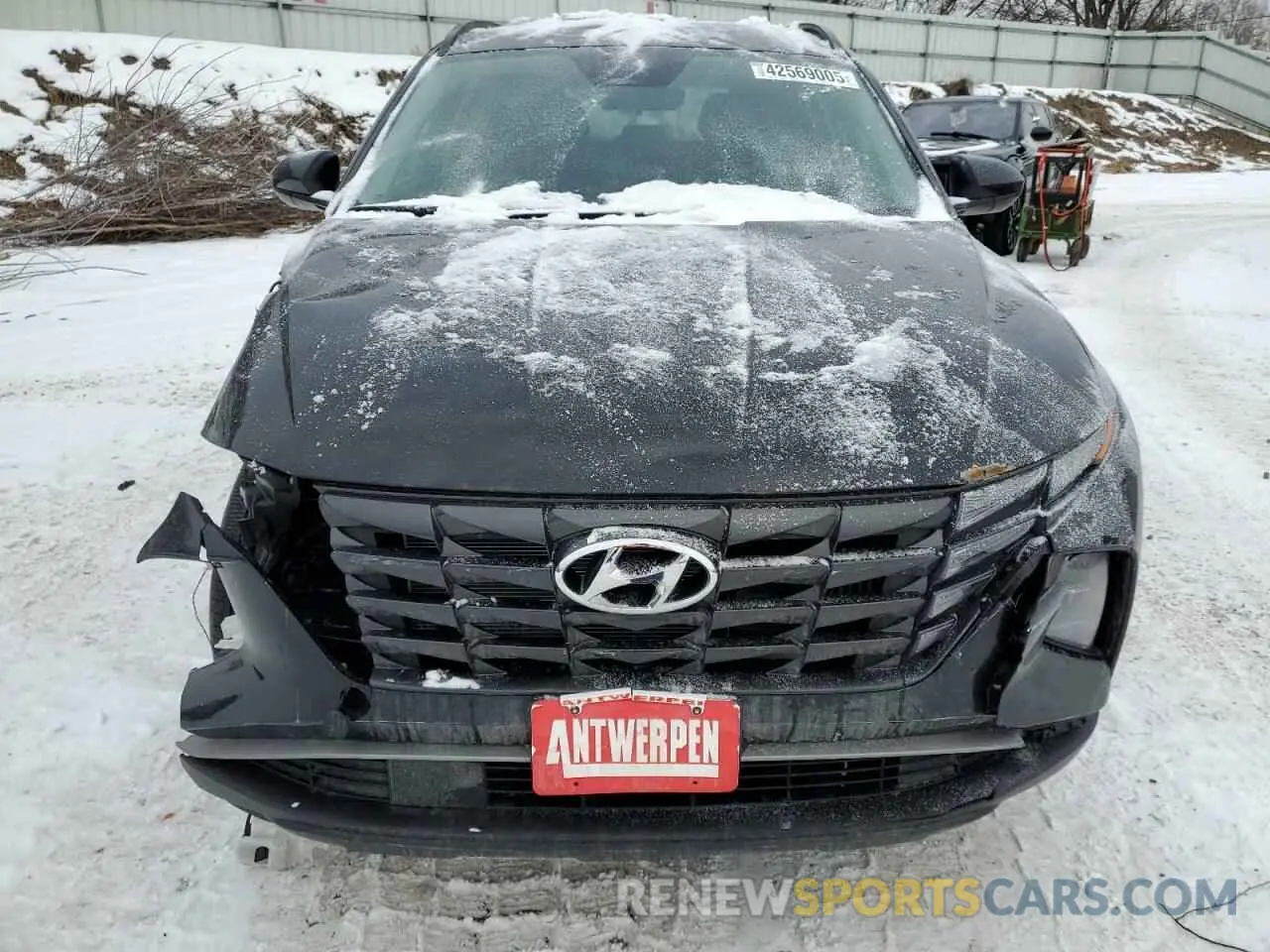 5 fotografías del automóvil dañado KM8JBCD17RU231000 HYUNDAI TUCSON 2024