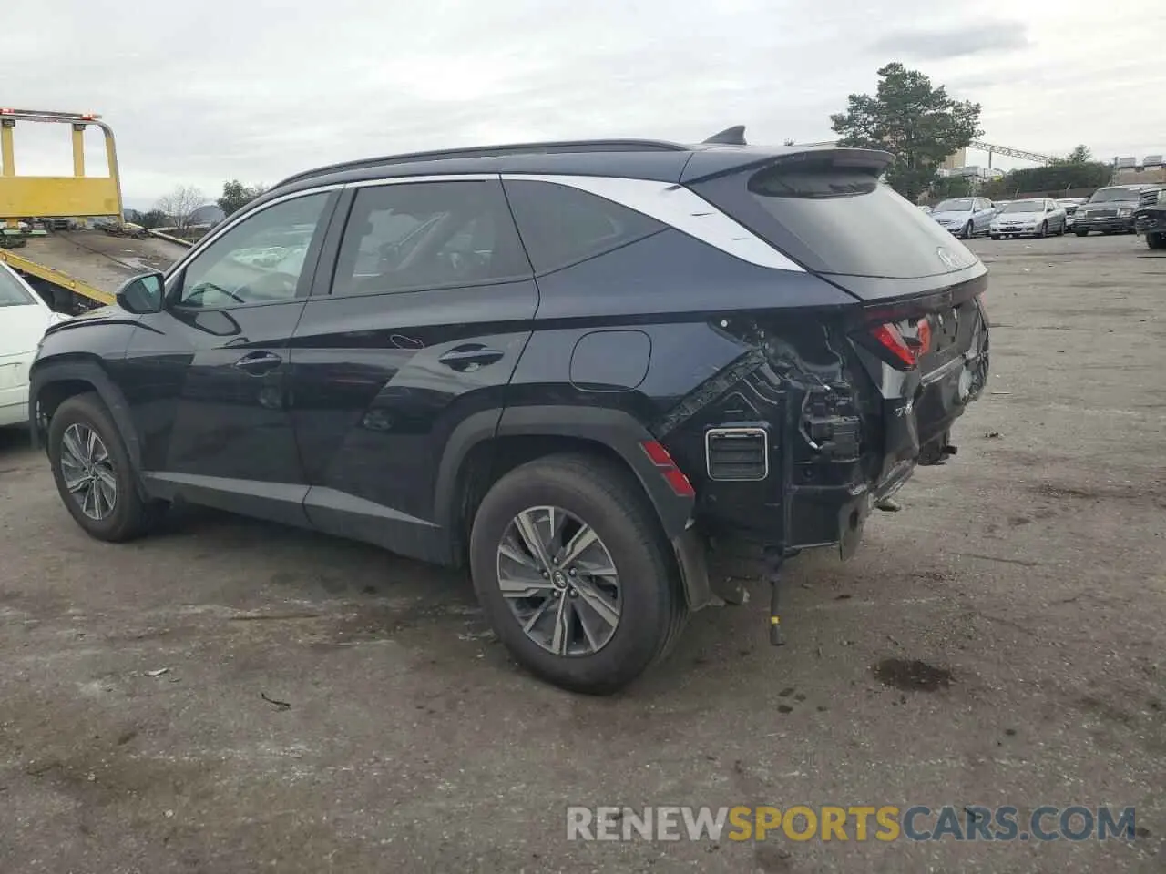 2 fotografías del automóvil dañado KM8JBCD18RU145047 HYUNDAI TUCSON 2024
