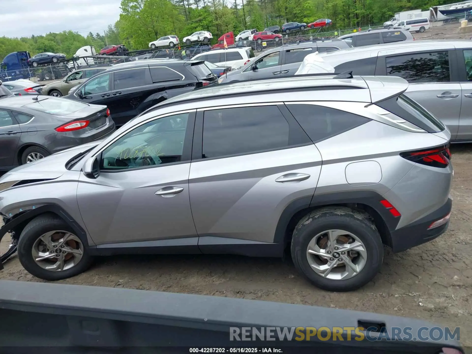 14 fotografías del automóvil dañado KM8JBCDE0RU284480 HYUNDAI TUCSON 2024