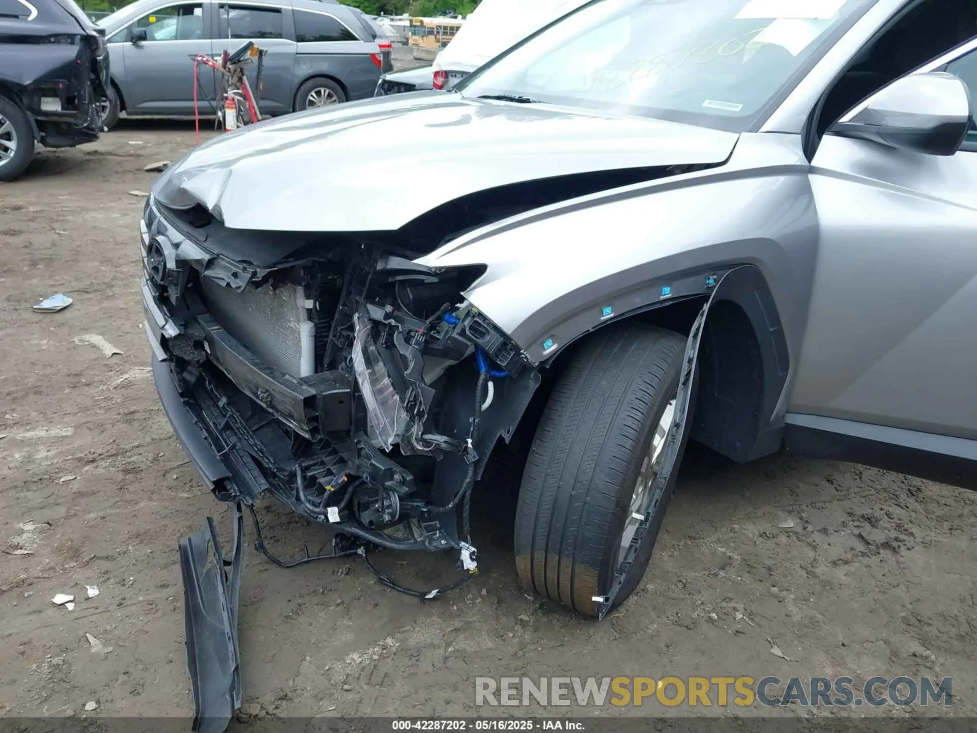 17 fotografías del automóvil dañado KM8JBCDE0RU284480 HYUNDAI TUCSON 2024