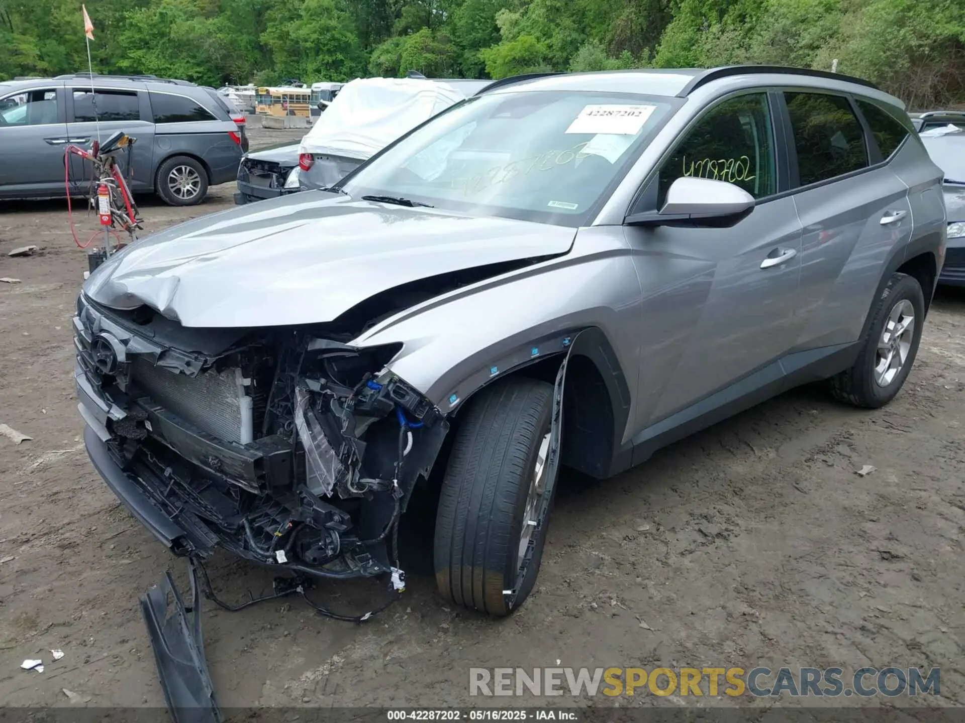 2 fotografías del automóvil dañado KM8JBCDE0RU284480 HYUNDAI TUCSON 2024