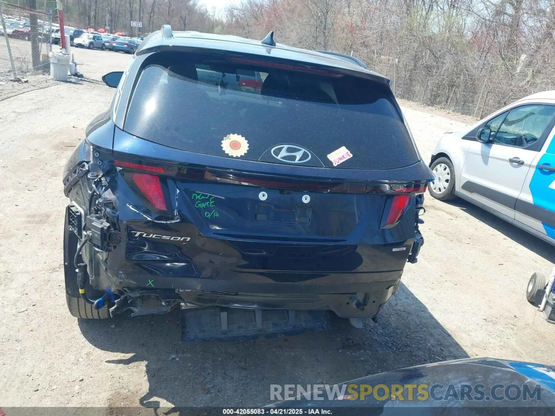 17 fotografías del automóvil dañado KM8JBCDE4RU272901 HYUNDAI TUCSON 2024