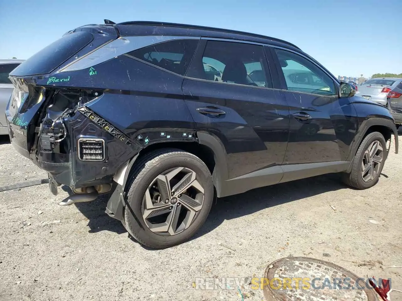 3 fotografías del automóvil dañado KM8JECD13RU186242 HYUNDAI TUCSON 2024