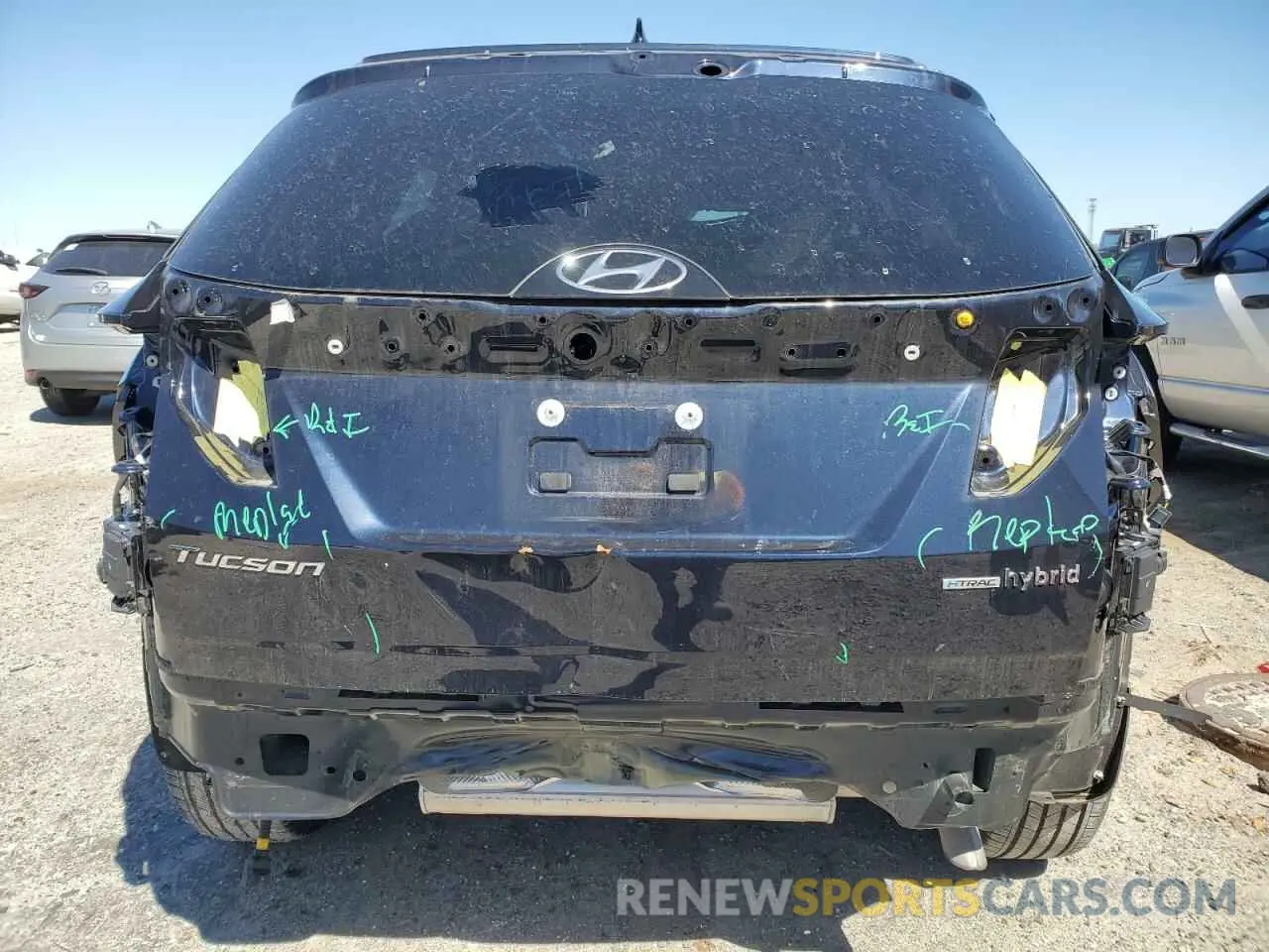 6 fotografías del automóvil dañado KM8JECD13RU186242 HYUNDAI TUCSON 2024