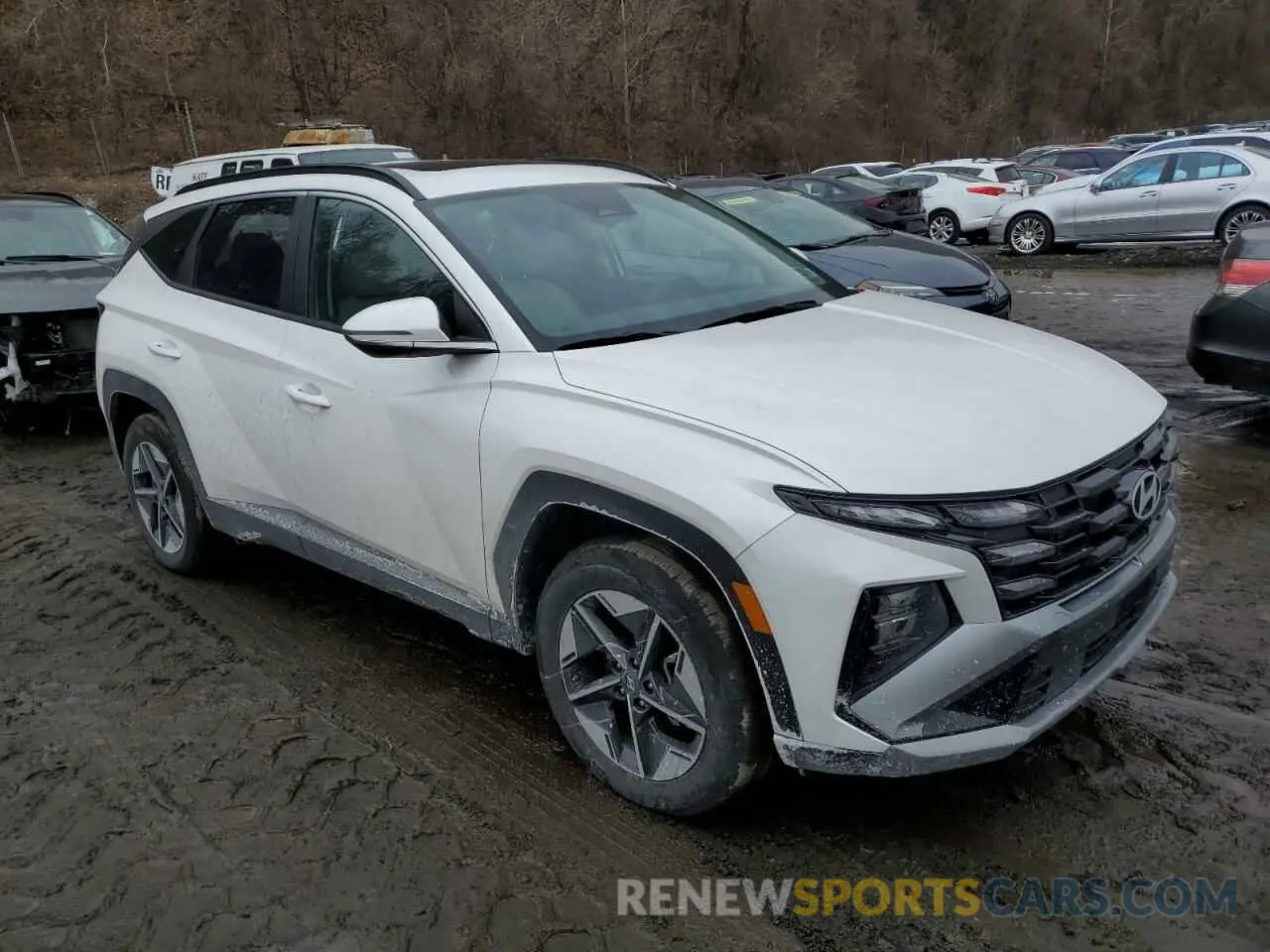 4 fotografías del automóvil dañado 3KMJCCDE1SE003869 HYUNDAI TUCSON 2025