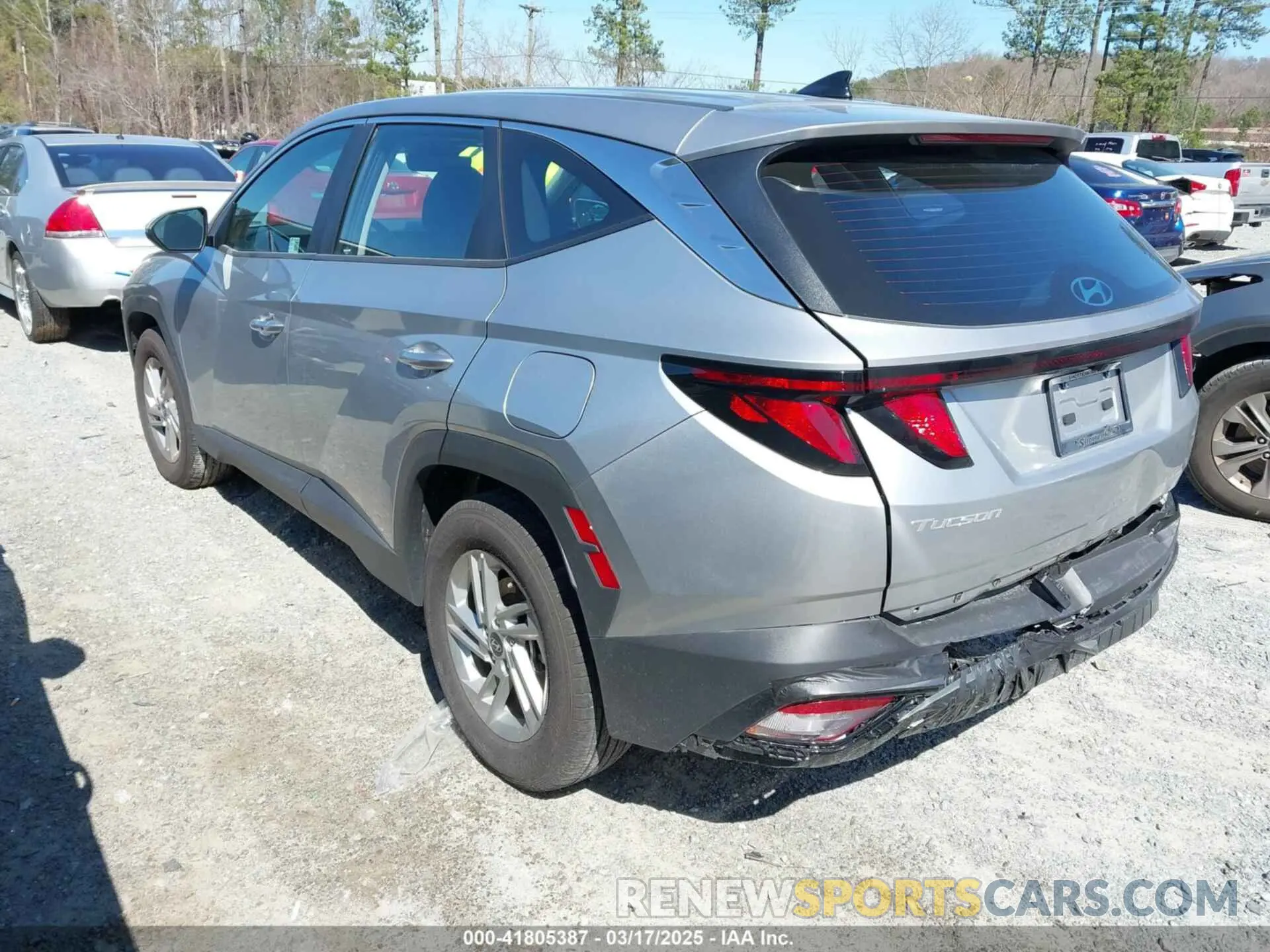 3 fotografías del automóvil dañado 5NMJA3DE9SH490059 HYUNDAI TUCSON 2025