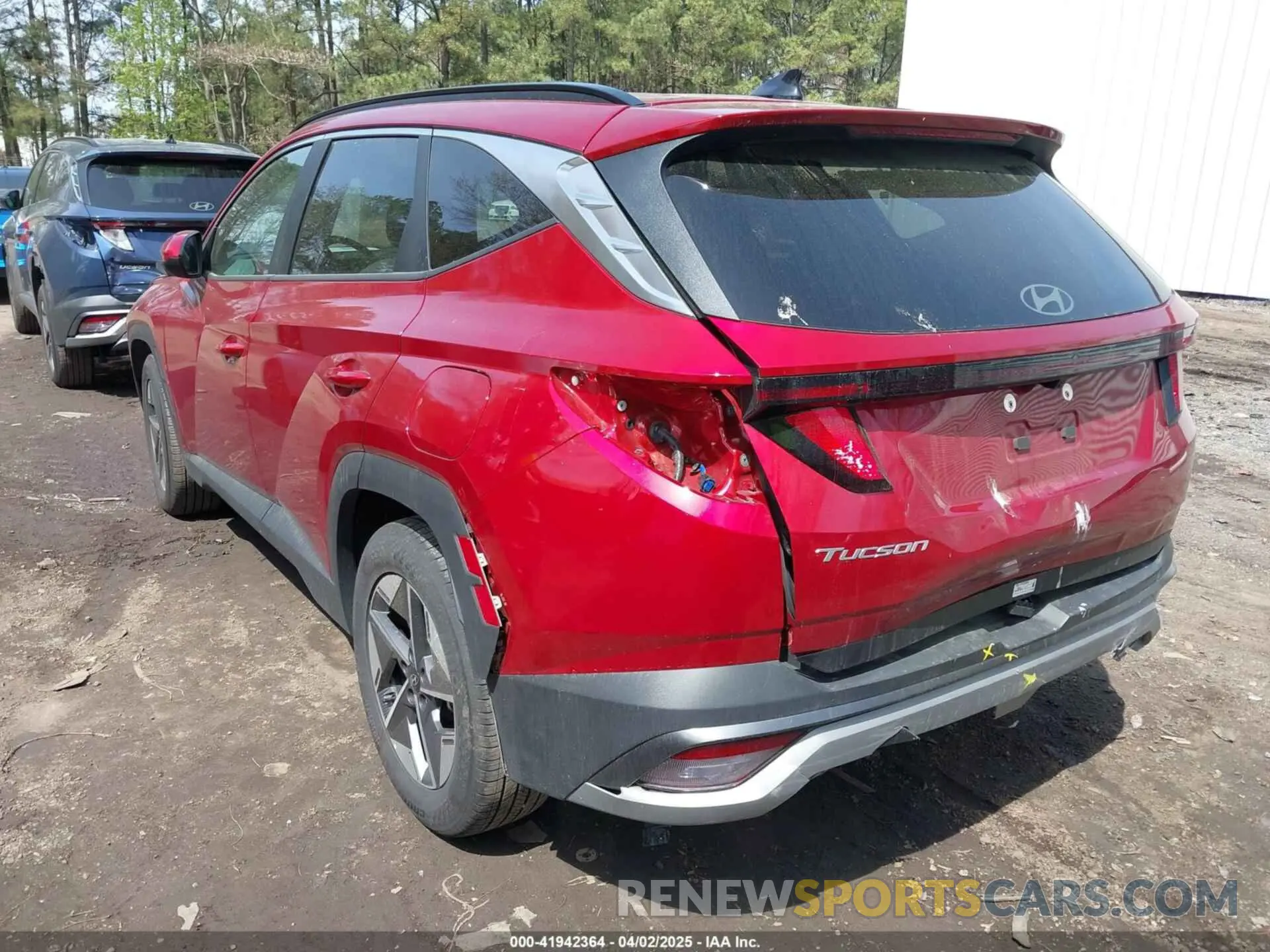 3 fotografías del automóvil dañado 5NMJB3DE9SH464140 HYUNDAI TUCSON 2025