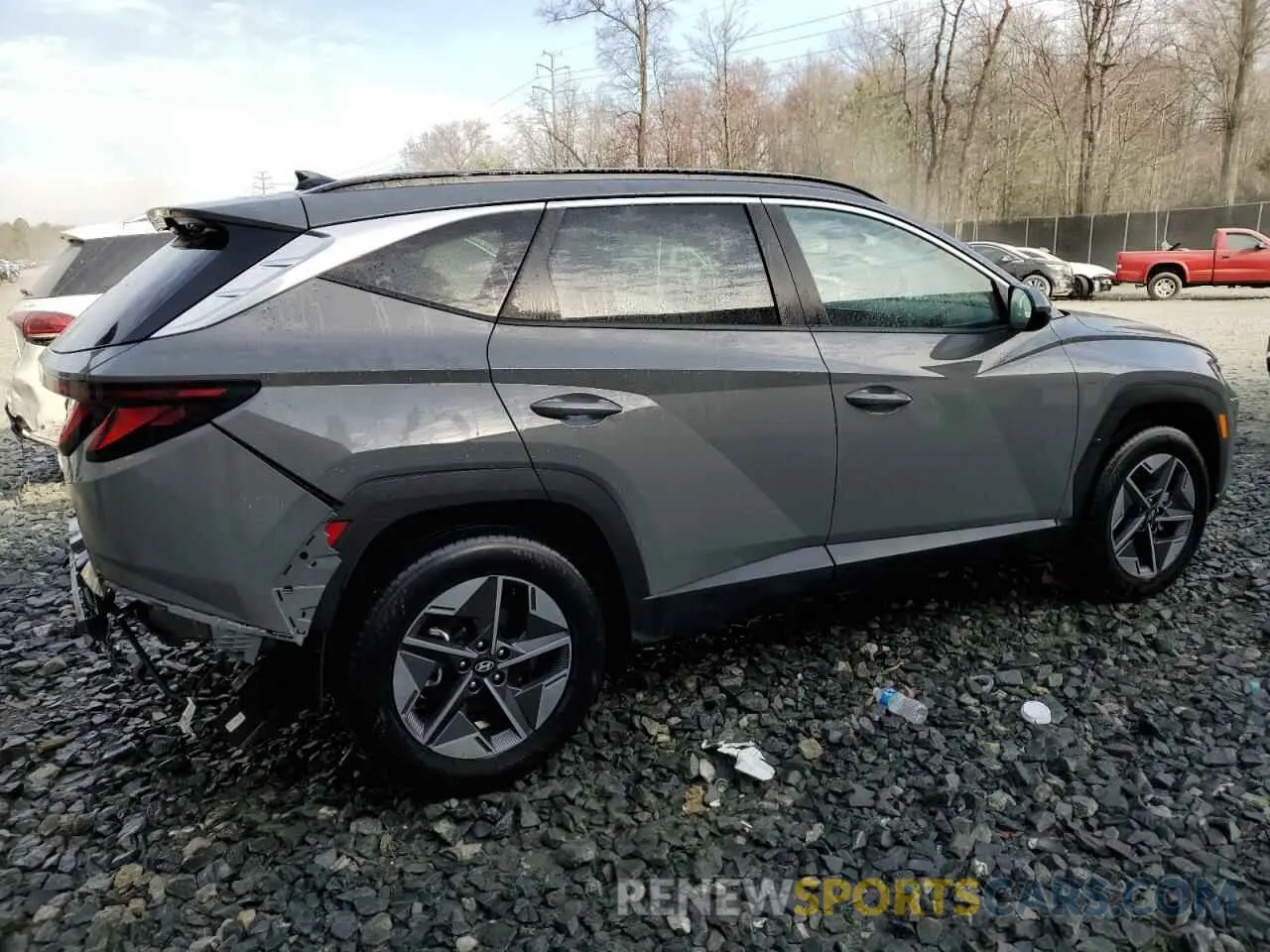 3 fotografías del automóvil dañado 5NMJBCDE1SH469901 HYUNDAI TUCSON 2025