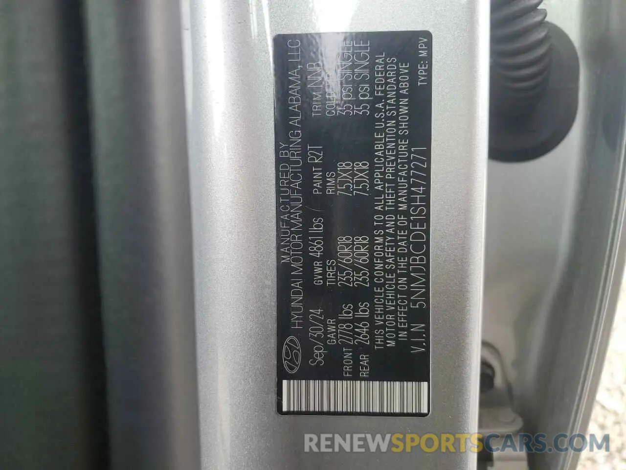 13 fotografías del automóvil dañado 5NMJBCDE1SH477271 HYUNDAI TUCSON 2025
