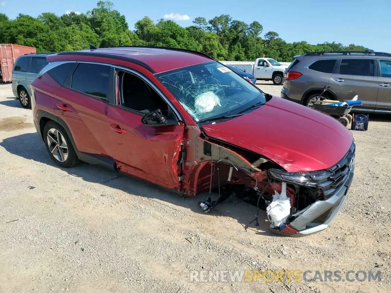 4 fotografías del automóvil dañado 5NMJBCDE2SH495357 HYUNDAI TUCSON 2025