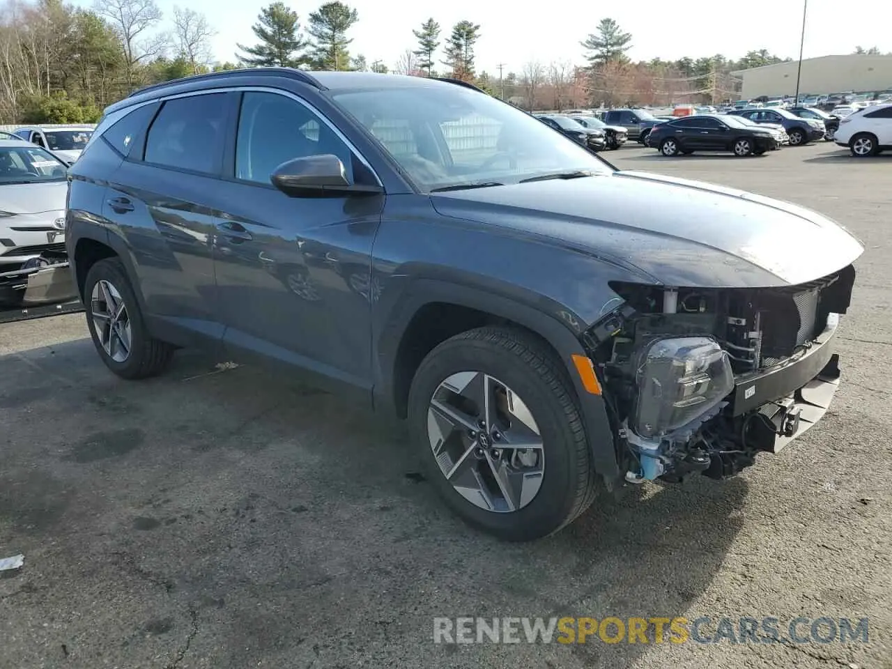 4 fotografías del automóvil dañado 5NMJBCDE4SH448086 HYUNDAI TUCSON 2025