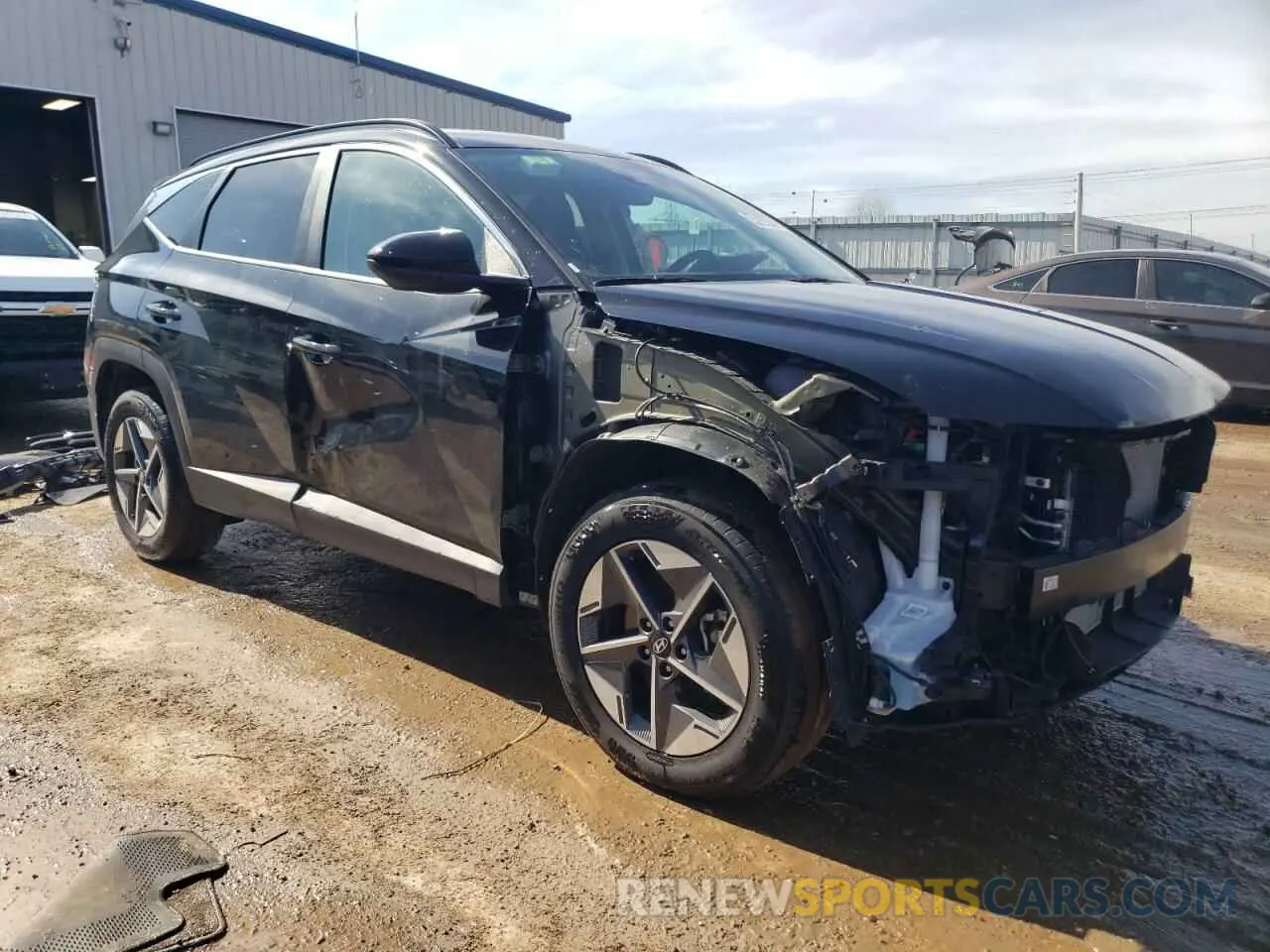 4 fotografías del automóvil dañado 5NMJBCDE4SH470363 HYUNDAI TUCSON 2025